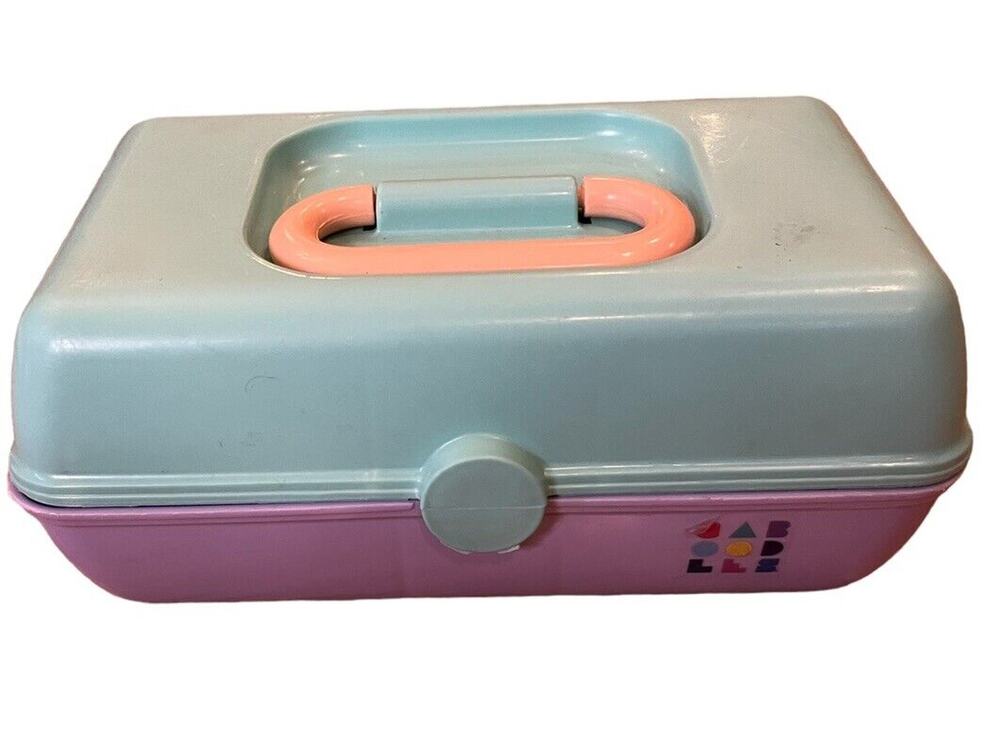 Caboodle Pretty In Petite Makeup Box - Plastic - Purple + Aqua + Coral